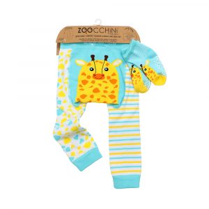 Grip+Easy Crawler Pants & Socks Set – Jamie the Giraffe