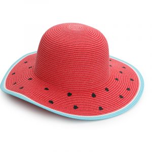 FlapJackKids Ψάθινο Καπέλο UPF 50+ - Watermelon