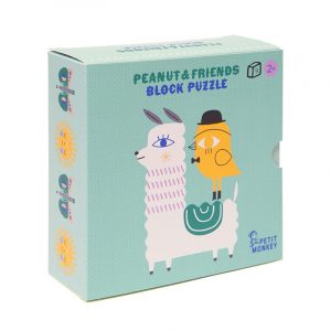 Petit Monkey - Peanut & Friends Παζλ με κύβους 9 pcs / 2 yrs+