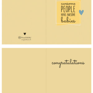 Ευχετήρια Κάρτα – Awesome People Make Awesome Babies 1