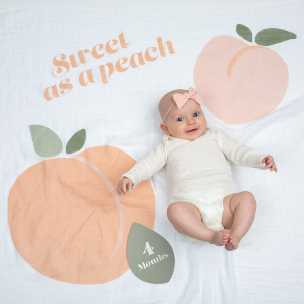 Lulujo  Mουσελίνα Φωτογράφισης + Κάρτες- Sweet as Peach