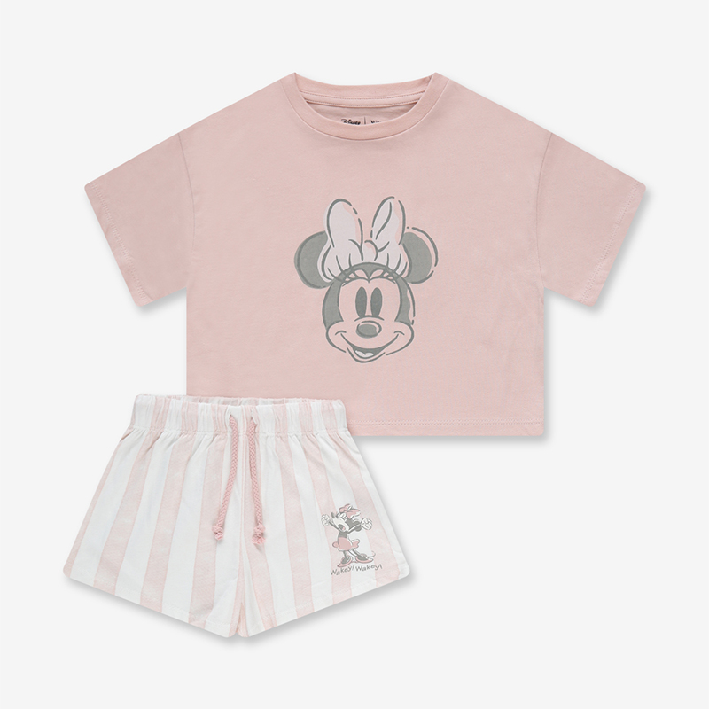 Minene - Disney Σετ Μπλούζα & Σορτς Pink (2-8 ετών)