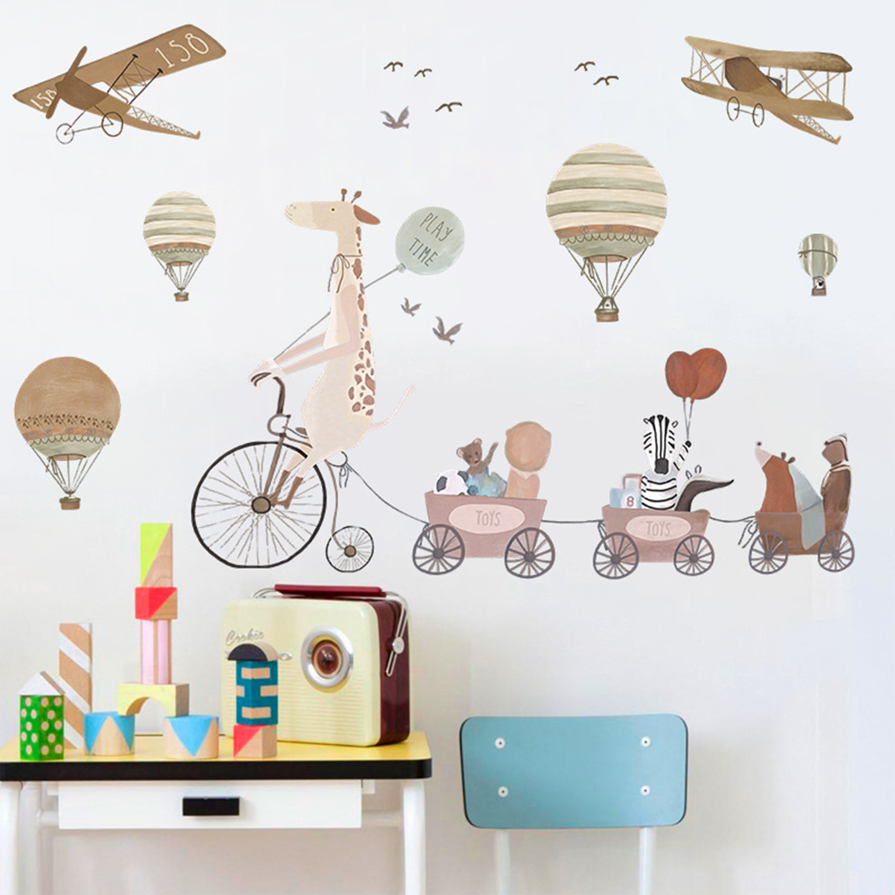 Sipo Wall Sticker Giraffe And Friends