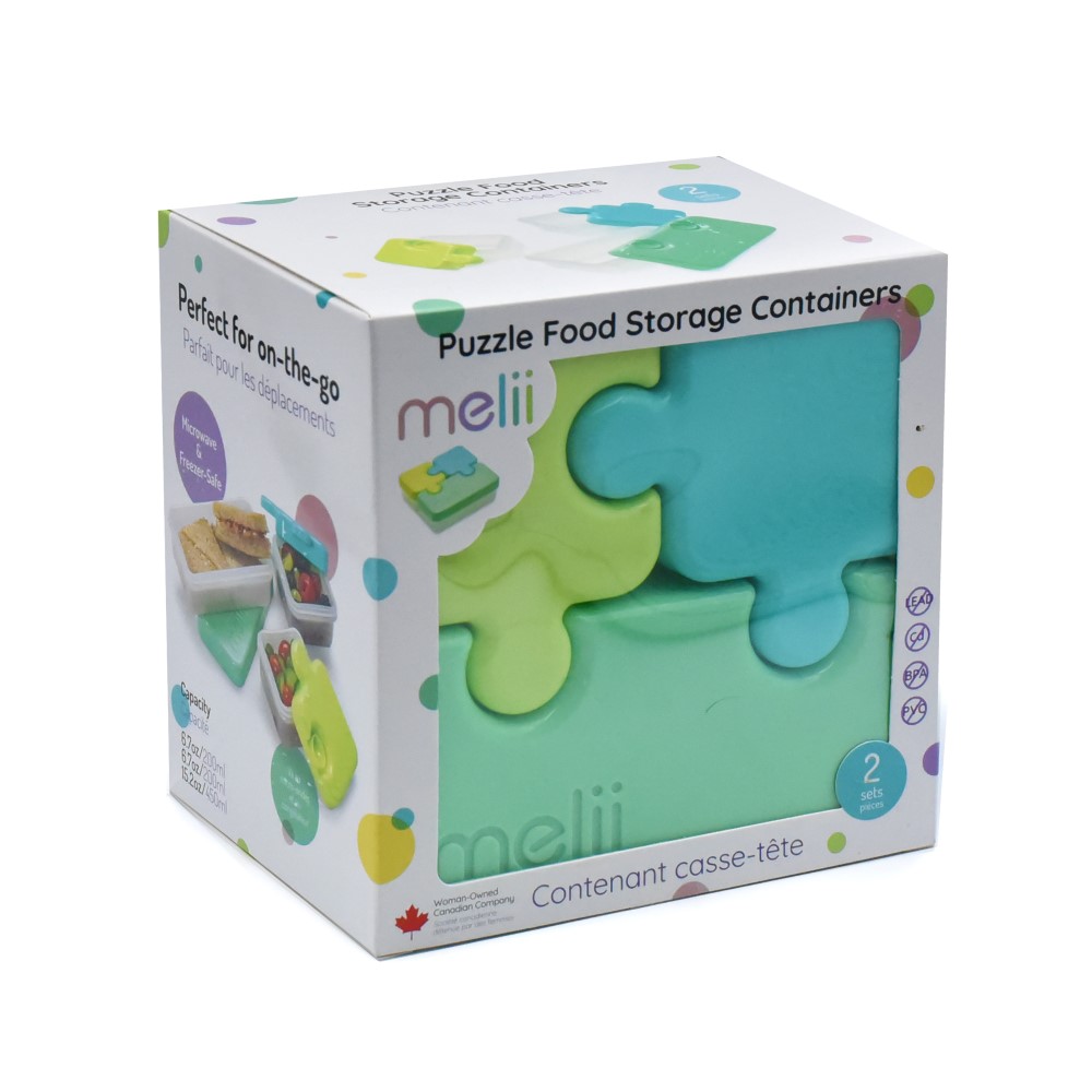 Melli - Φαγητοδοχείο Puzzle Bento 2 Τεμάχια - Boys